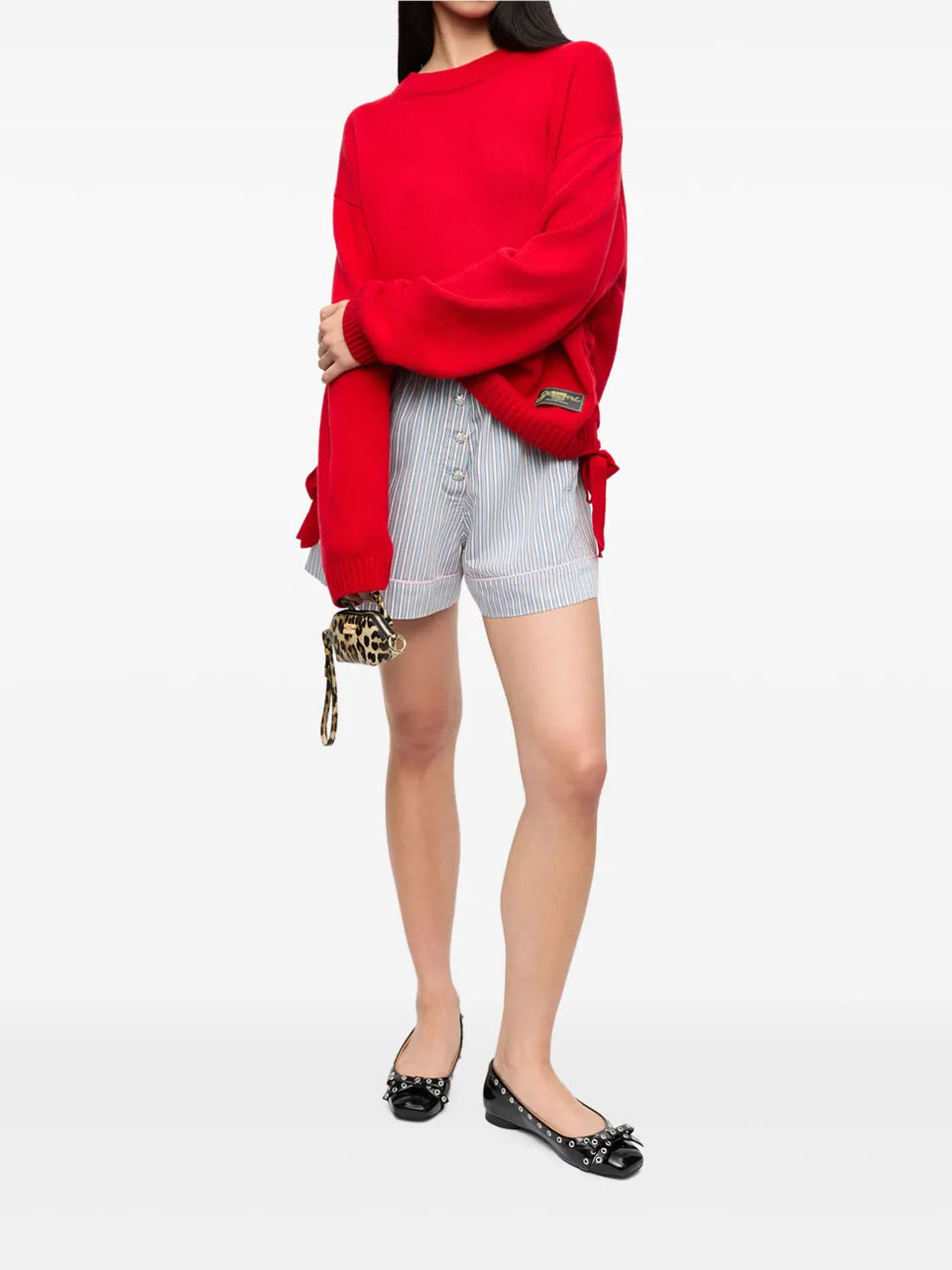 drawstring-hem sweater