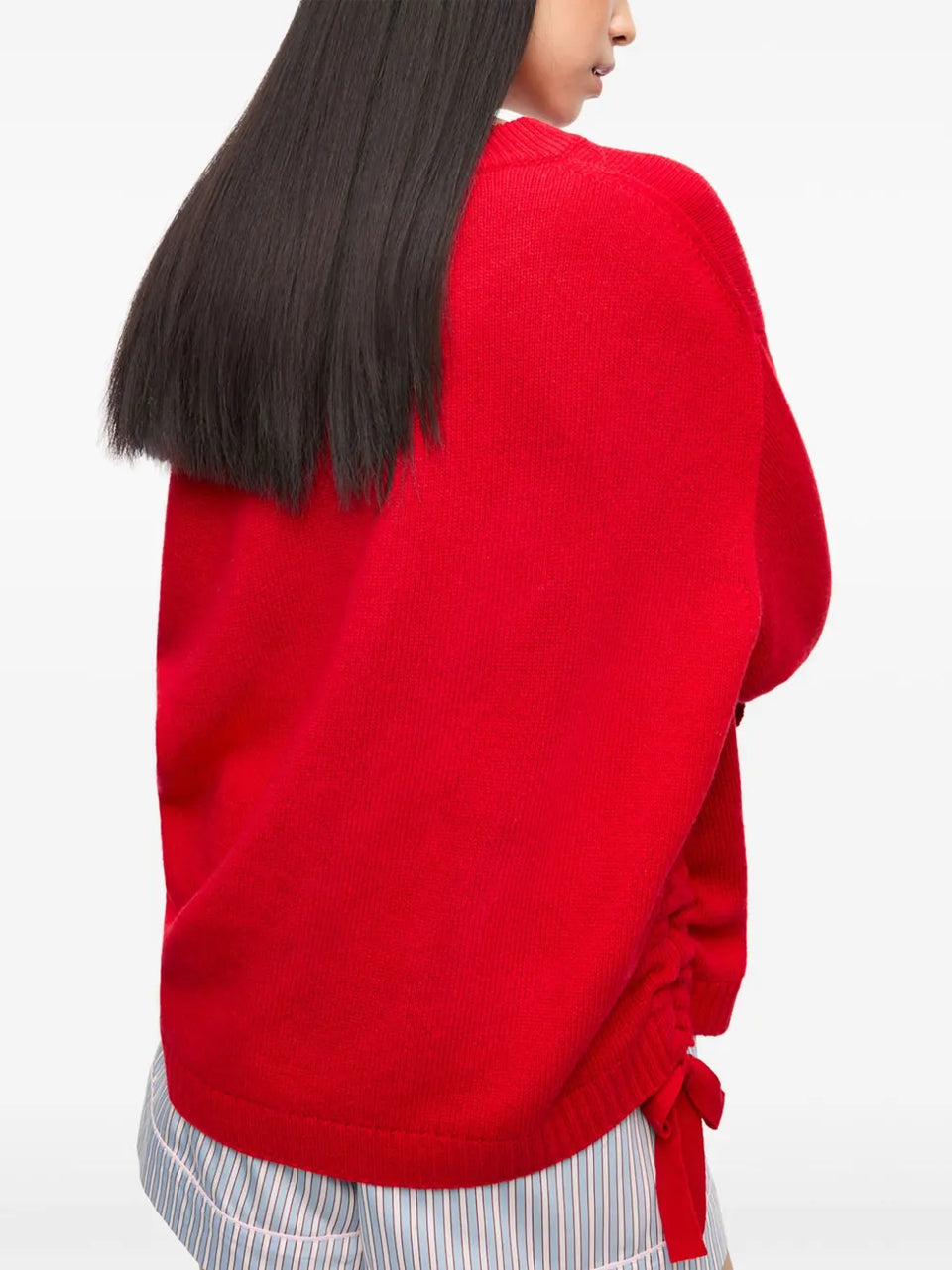 drawstring-hem sweater