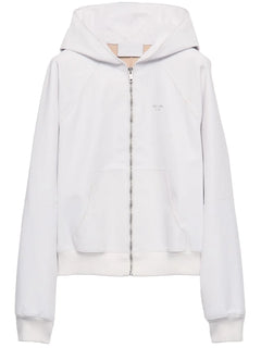 leather zip-up Hoodie