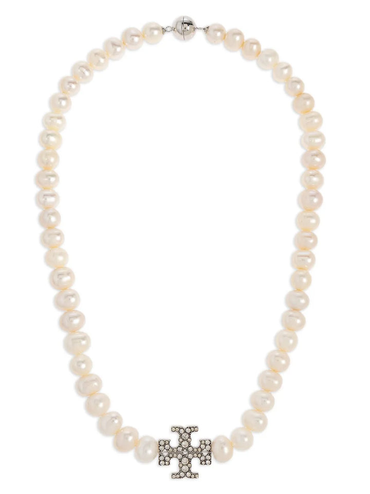 faux-pearl necklace