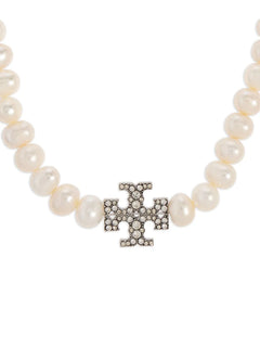 faux-pearl necklace