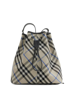 medium Check bucket bag