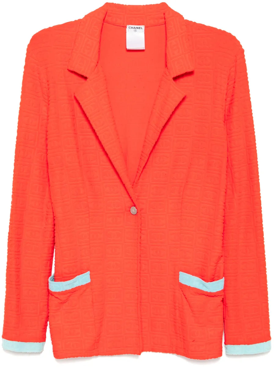 1990-2000s sports line single breasted jacket