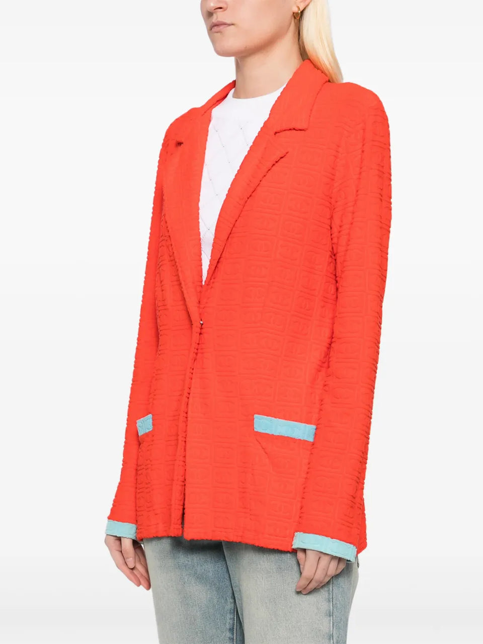 1990-2000s sports line single breasted jacket