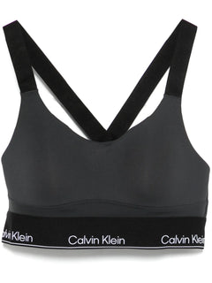 logo-waistband sports bra