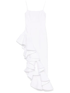 ruffled maxi dress