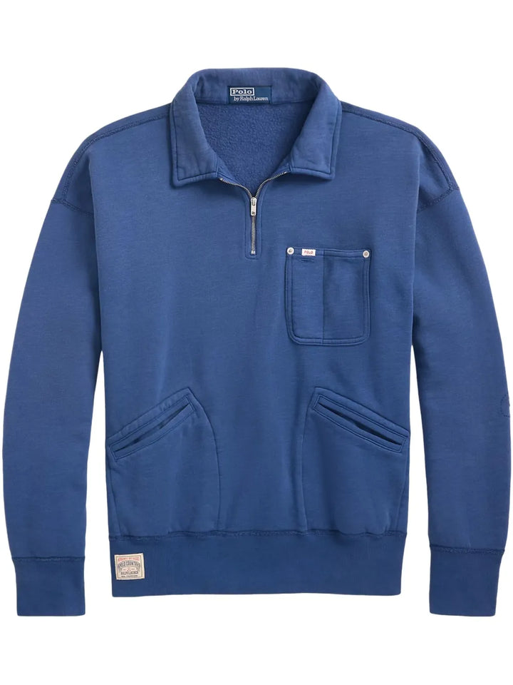 logo-tag polo shirt