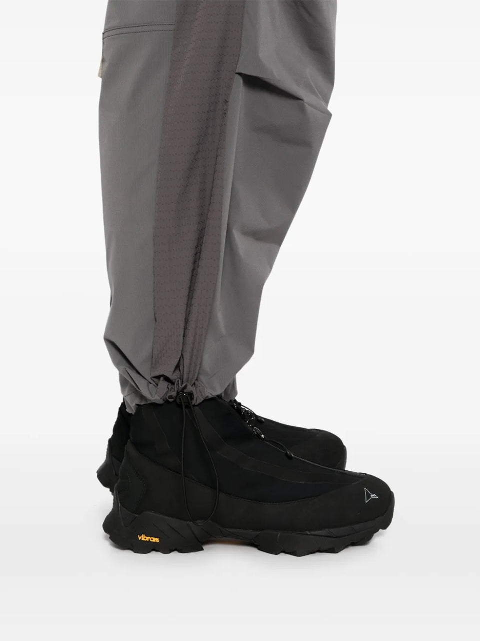 panelled wide-leg trousers