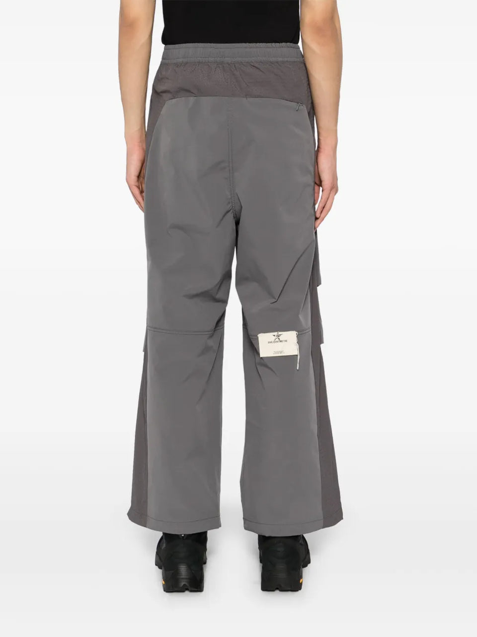 panelled wide-leg trousers