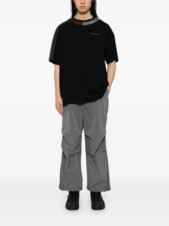 panelled wide-leg trousers