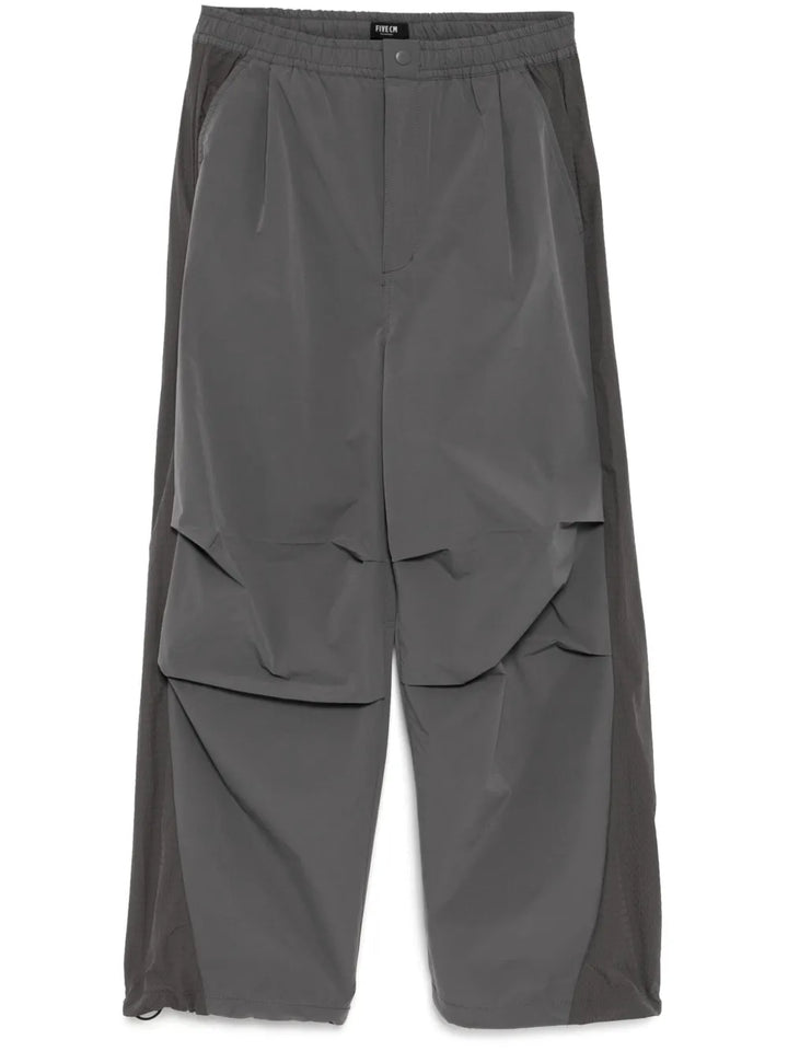 panelled wide-leg trousers