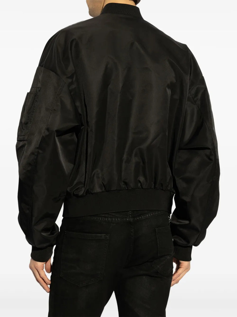 logo-print bomber jacket