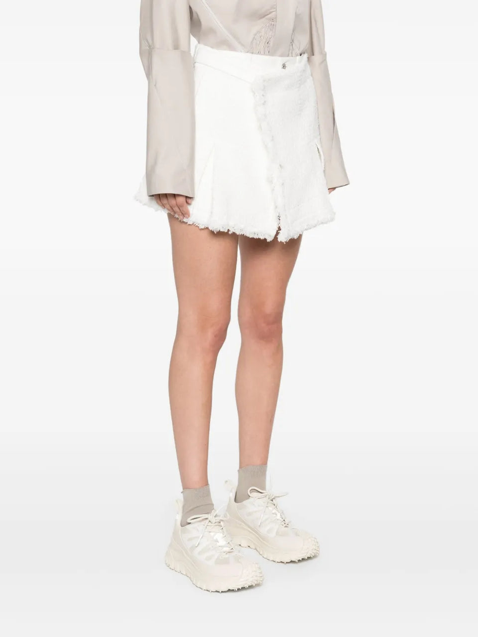 tweed skort