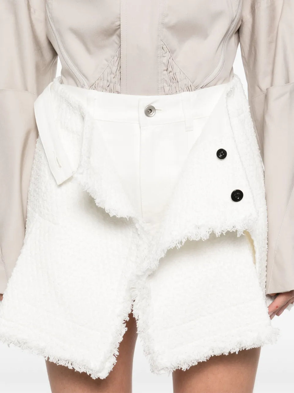 tweed skort