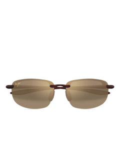 rimless oval-frame sunglasses