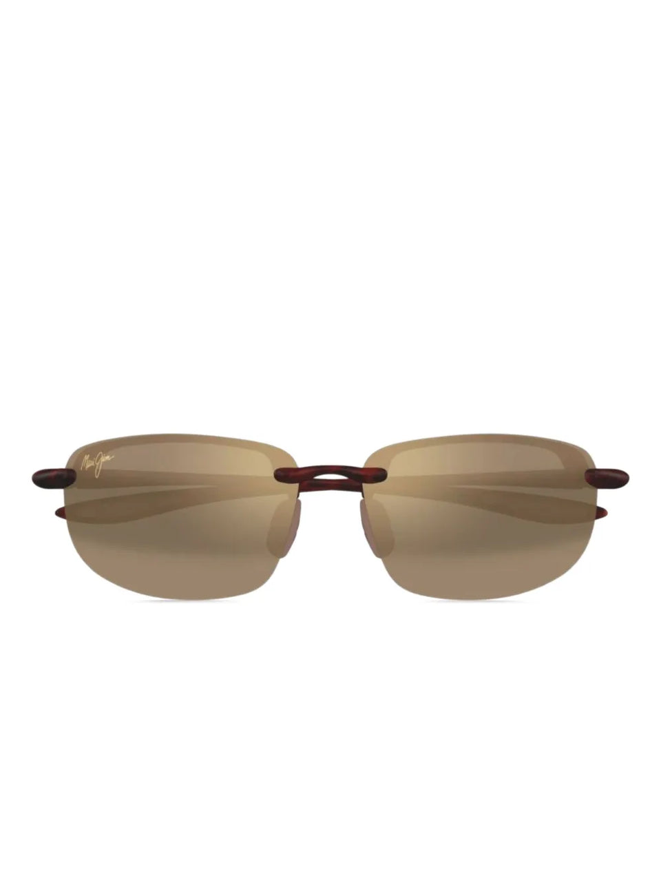 rimless oval-frame sunglasses