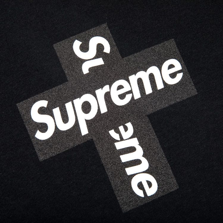 Supreme Cross Logo Black T-Shirt