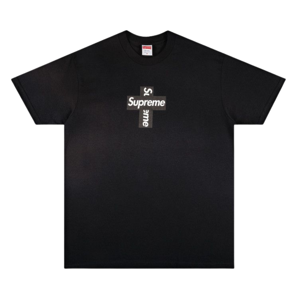Supreme Cross Logo Black T-Shirt