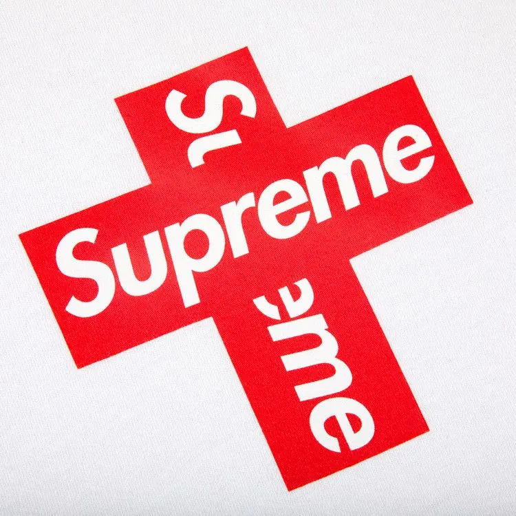 Supreme Cross Logo White T-Shirt