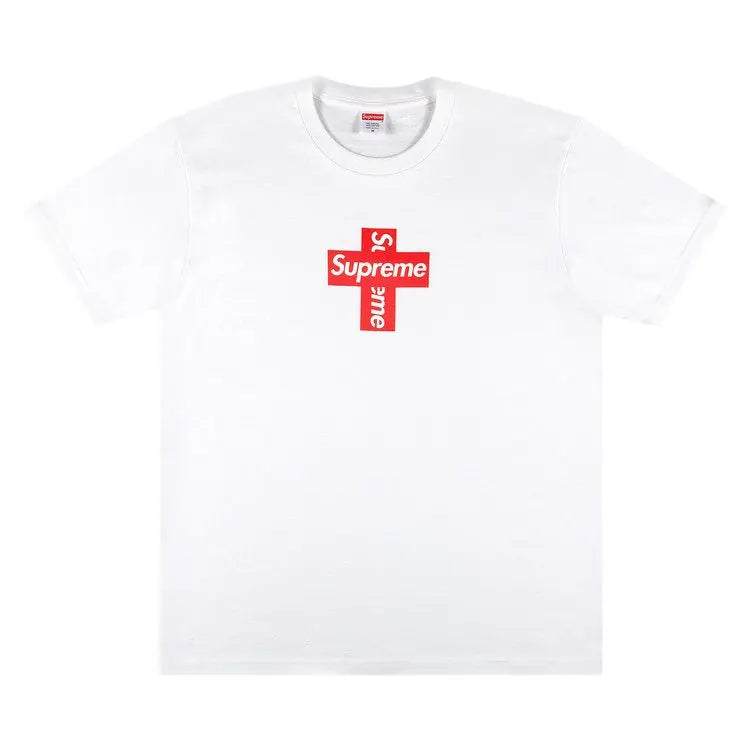 Supreme Cross Logo White T-Shirt