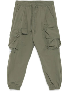 logo-embroidered cargo trousers
