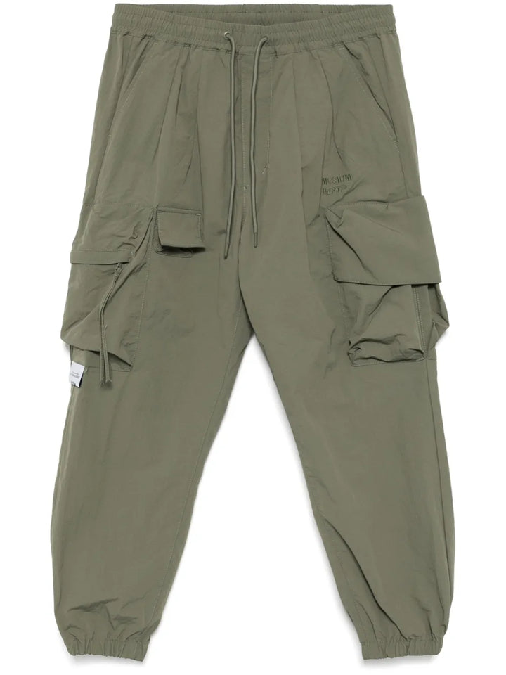 logo-embroidered cargo trousers