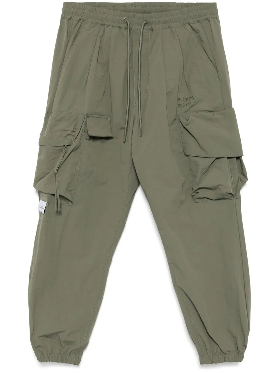 logo-embroidered cargo trousers