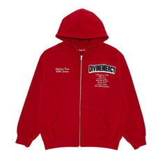 Supreme Salvation Zip Up Hoodie Red