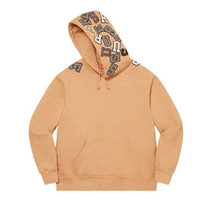 Supreme Scattered Appliqué Hoodie Dark Tan