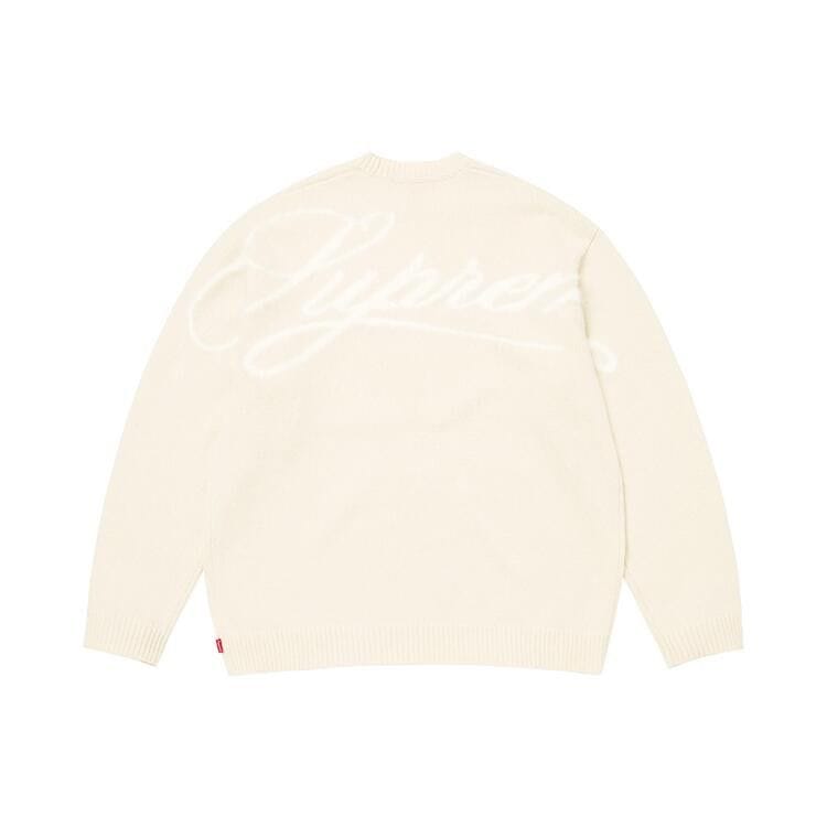 Supreme Angora Script Sweater Ivory