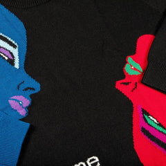 Supreme Faces Sweater Black