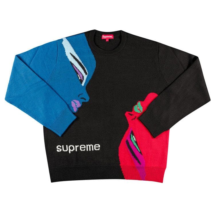 Supreme Faces Sweater Black