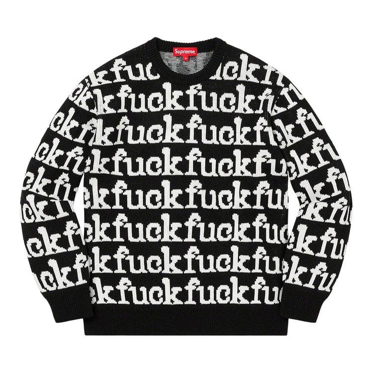Supreme Fuck Sweater Black
