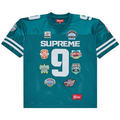 Supreme Championships Embroidered Football Jersey Dark Teal