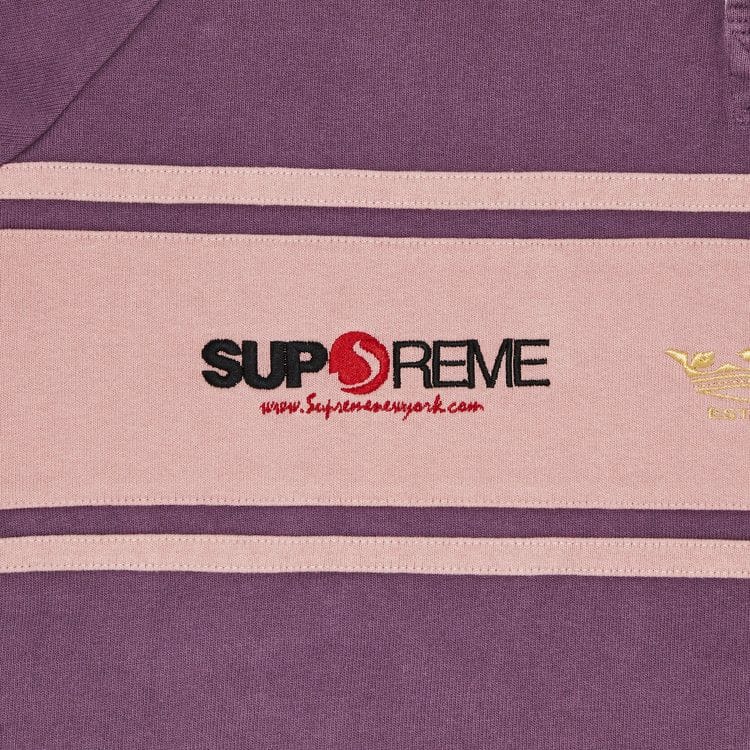 Supreme Chest Stripe Rugby Purple