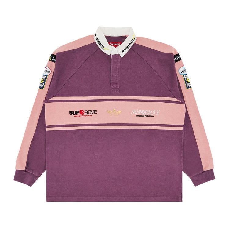 Supreme Chest Stripe Rugby Purple