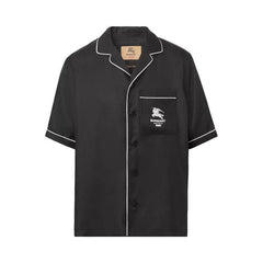 Supreme x Burberry Icon Stripe Silk Pyjama Shirt (Burberry Exclusive) Black