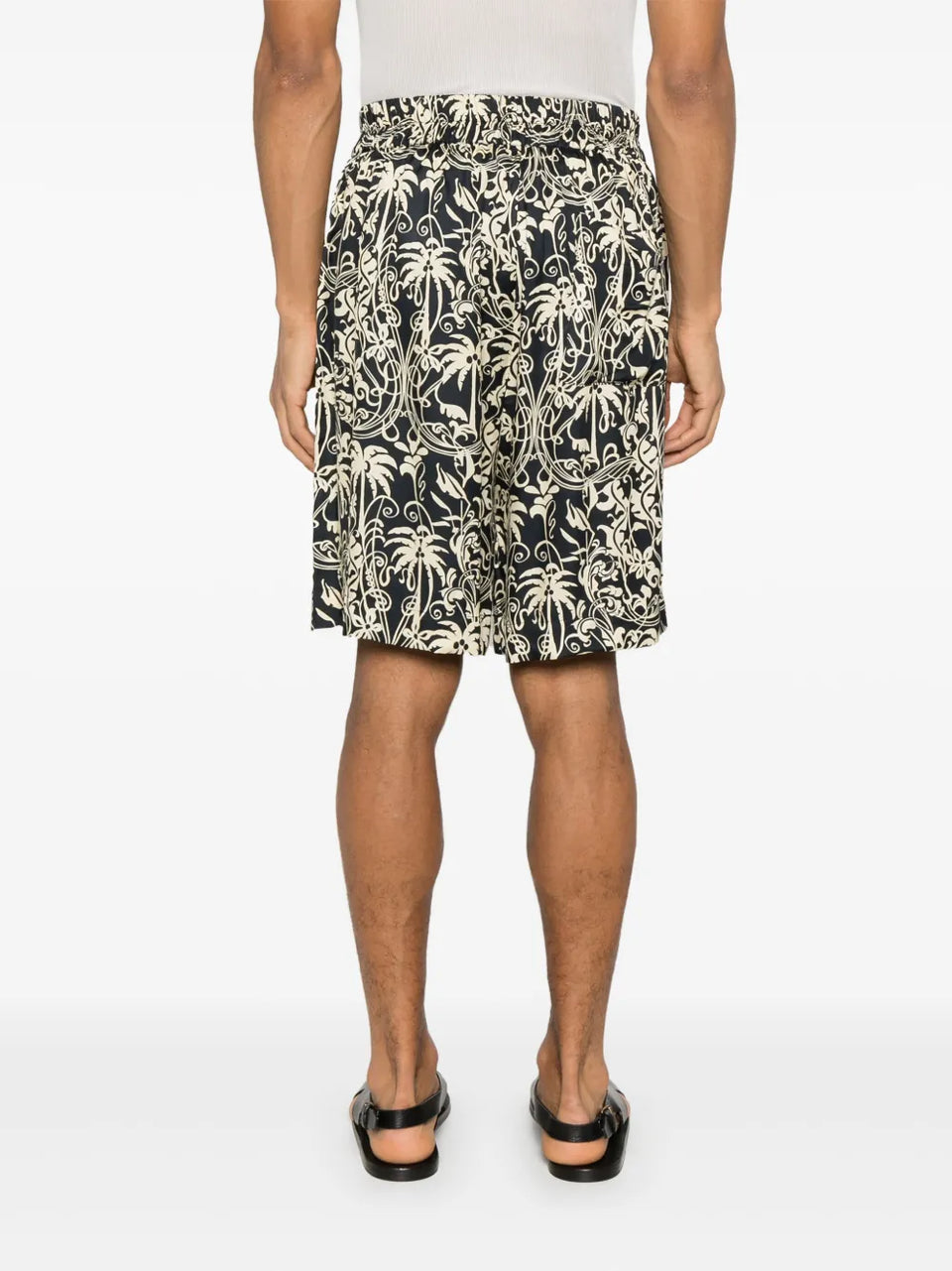graphic-print Bermuda shorts
