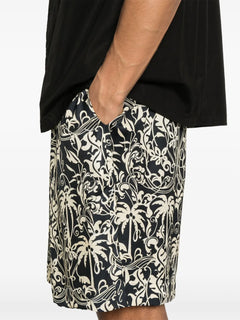 graphic-print Bermuda shorts