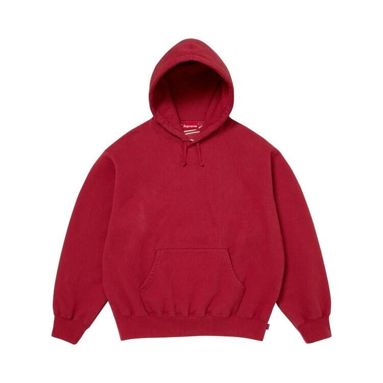 Supreme Satin Appliqué Hoodie Dark Red