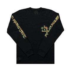 Chrome Hearts Horse Shoe Long-Sleeve T-Shirt Black/Camo