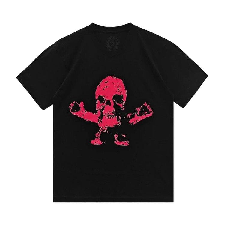 Chrome Hearts Foti Logo Shorts-Sleeve T-Shirt Black/Pink