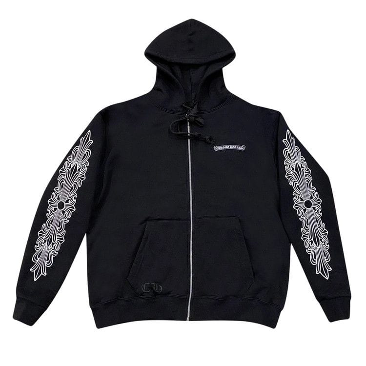 Chrome Hearts Zip Up Hoodie (Aspen Excluisve) Black