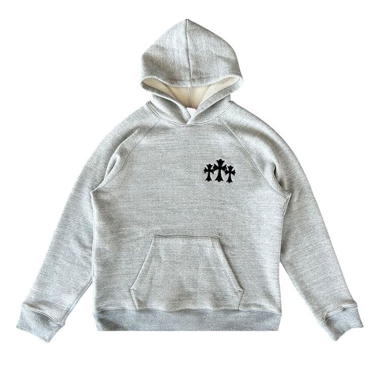 Chrome Hearts Triple Cross Hoodie Grey