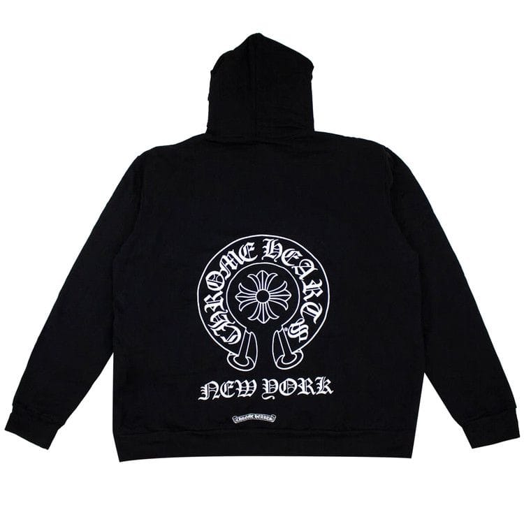 Chrome Hearts Horseshoe Pullover Hoodie Black/White