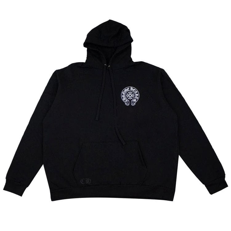 Chrome Hearts Horseshoe Pullover Hoodie Black/White