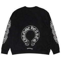Chrome Hearts Horseshoe Logo Crewneck Sweatshirt Black