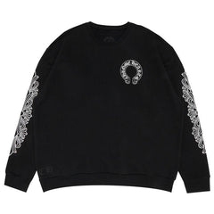 Chrome Hearts Horseshoe Logo Crewneck Sweatshirt Black