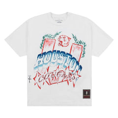 Cactus Jack by Travis Scott x Mitchell & Ness University Of Houston Handdrawn T-Shirt White