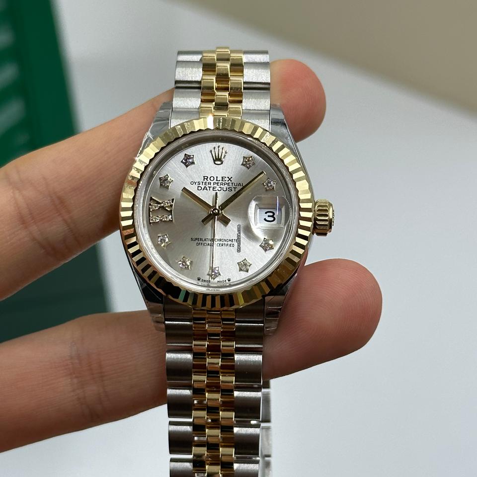Rolex | Datejust | 279173 silver star DIAMONDS  JUB | Gold/Steel | 28 mm | Gold/Steel | Silver | Automatic